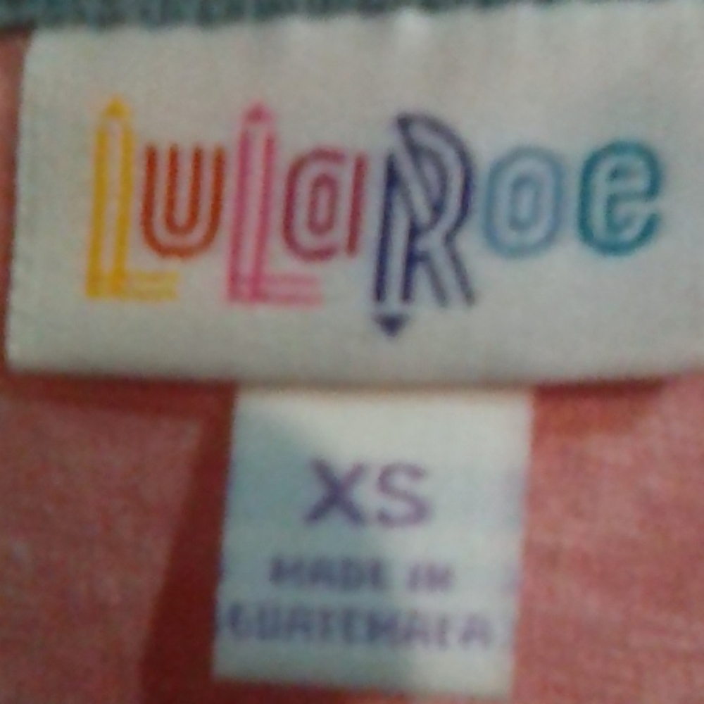 Lularoe XS Randy (Baseball Tee) Excellent Cond. - Picture 4 of 4